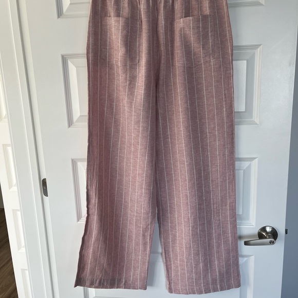 NEW Pale Pink Linen pants - Picture 3 of 4
